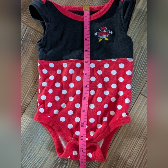 Walt Disney World Minnie Mouse Embroidered Polkadot Sleeveless Onesie 3 Months - Picture 9 of 9